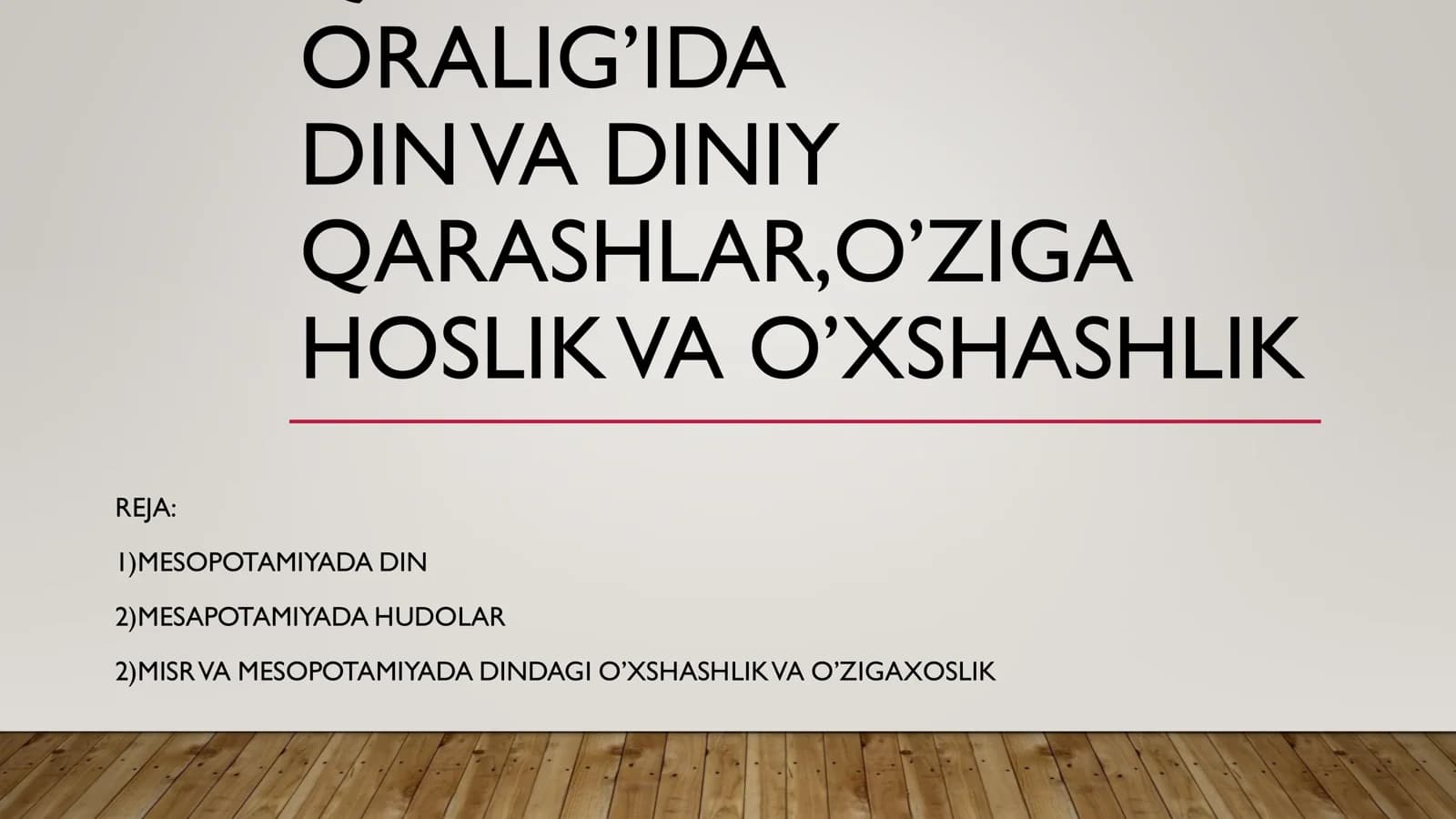 Qadimgi mesapotamiyada din va diniy qarashlar