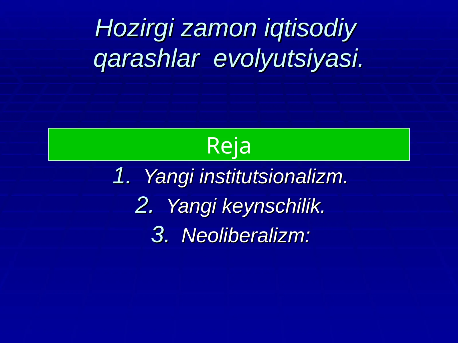 Yangi institutsionalizm