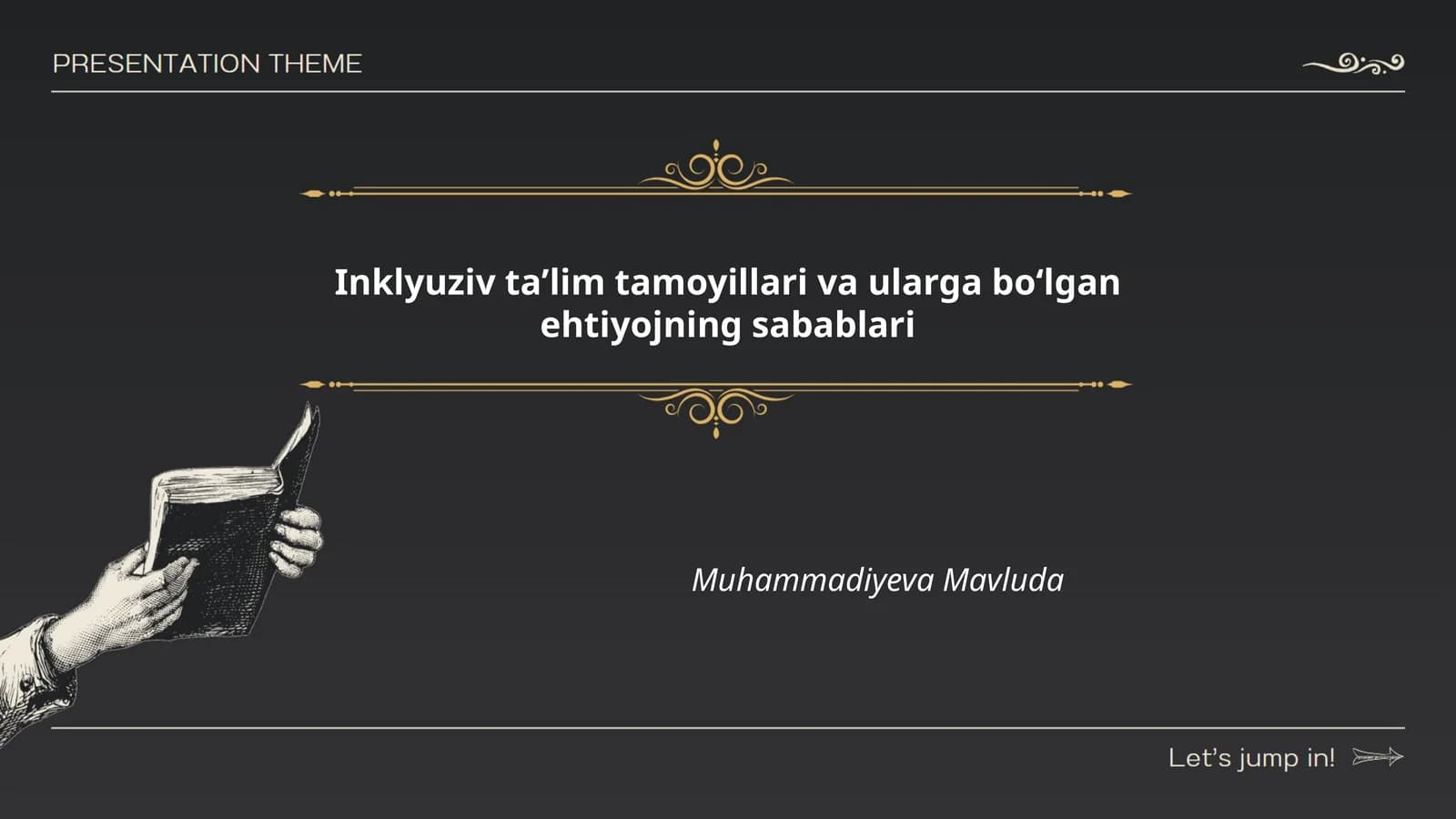 Inklyuziv taʼlim tamoyillari va ularga boʻlgan ehtiyojning sabablari